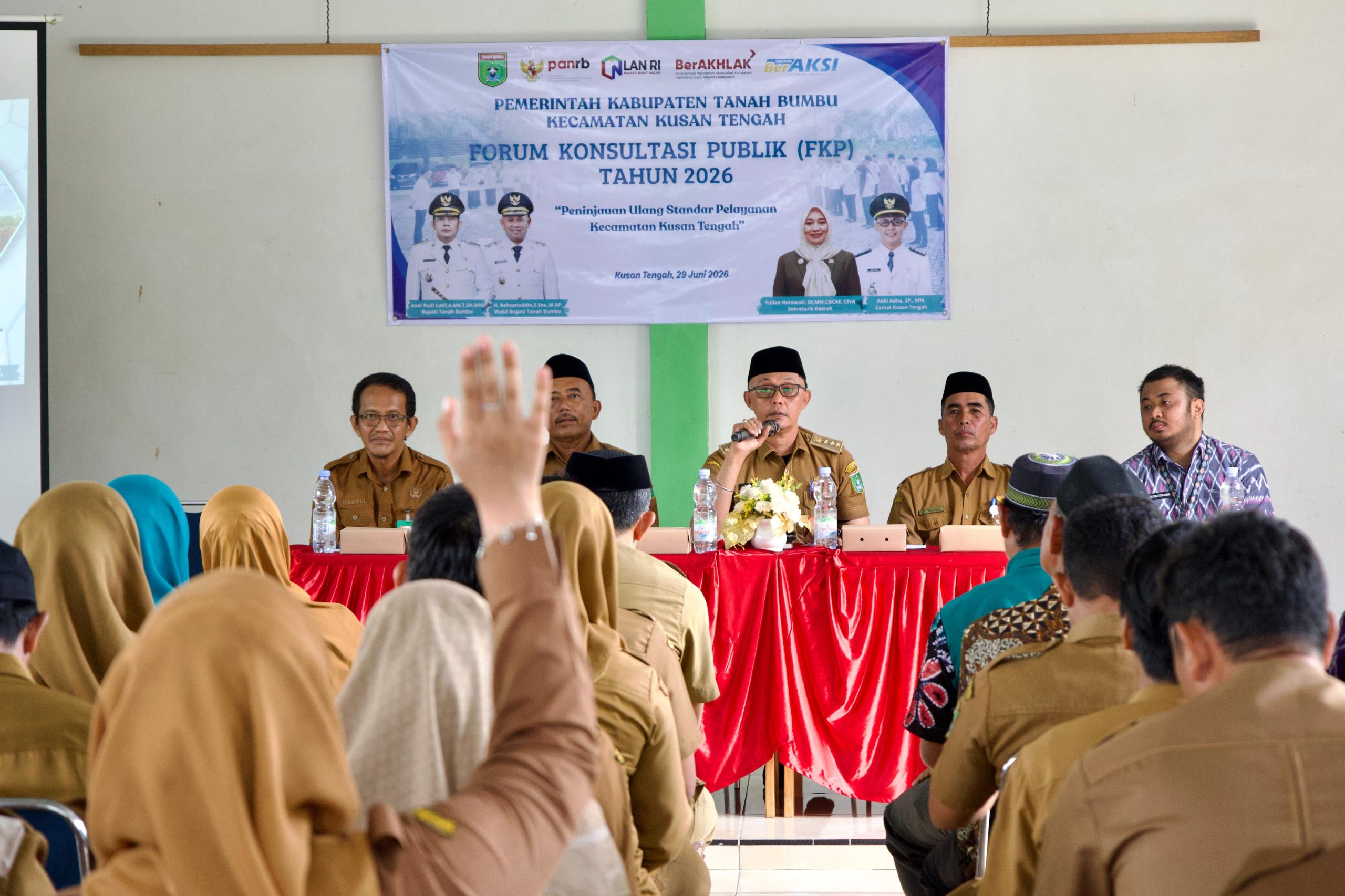 Kecamatan Kusan Tengah Gelar Forum Konsultasi Publik, Libatkan Masyarakat dan UMKM Bahas Kualitas Layanan